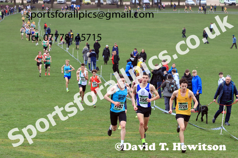 Mens Under-20s 2026 UK CAU Inter Counties Cross Country, Wollaton Park, Nottingham. Photo: David T. Hewitson/Sports for All Pics